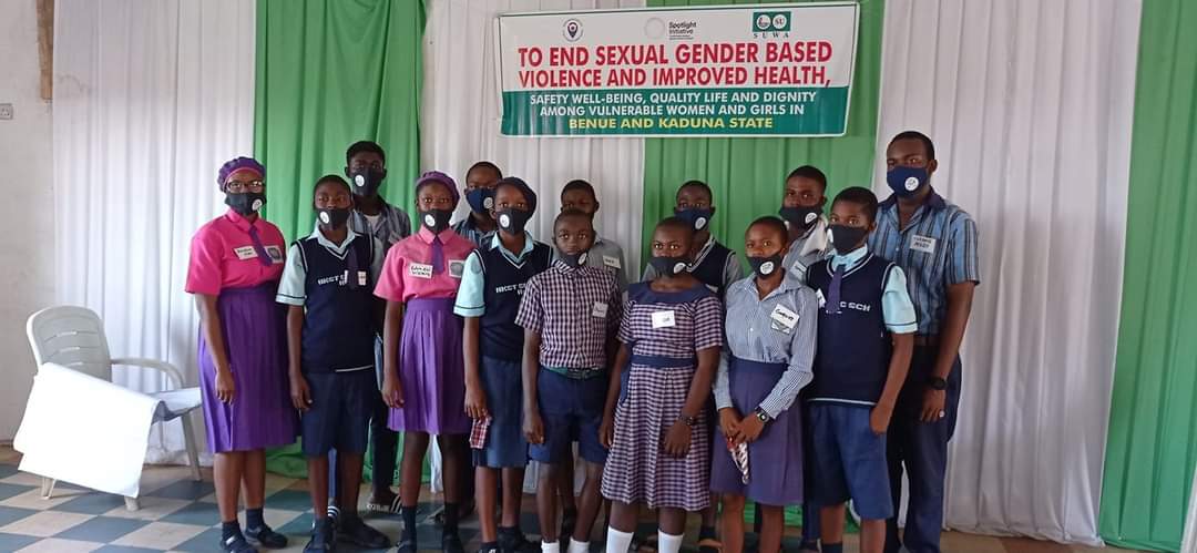 STUDENTS AT SGBV GUIDELINES DEVELOPMENT FOR SCHOOLS IN BENUE STATE, NIGERIA